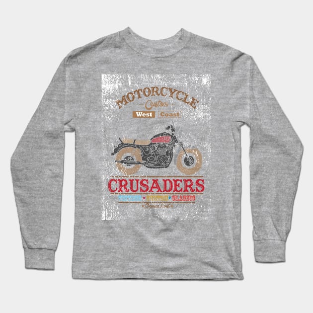 VINTAGE MOTORCYCLE Long Sleeve T-Shirt by theanomalius_merch